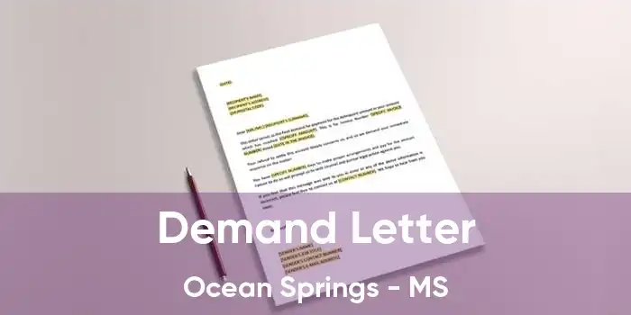 Demand Letter Ocean Springs - MS