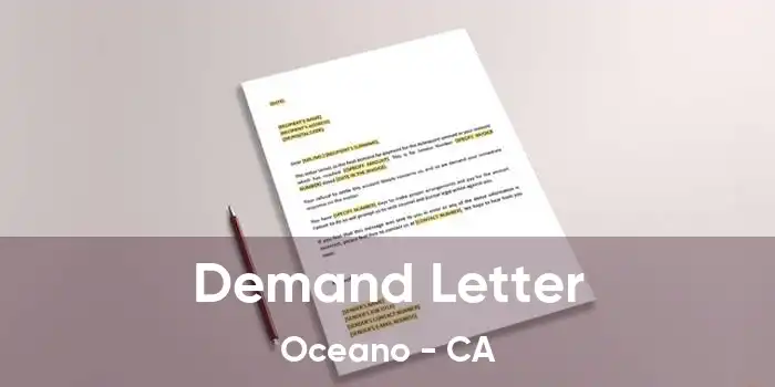 Demand Letter Oceano - CA