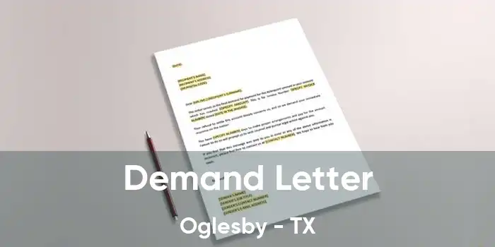 Demand Letter Oglesby - TX