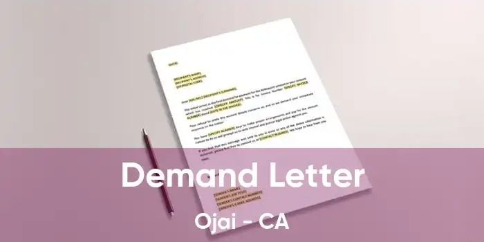  Demand Letter Ojai - CA