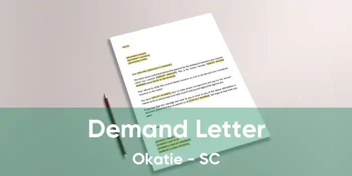  Demand Letter Okatie - SC