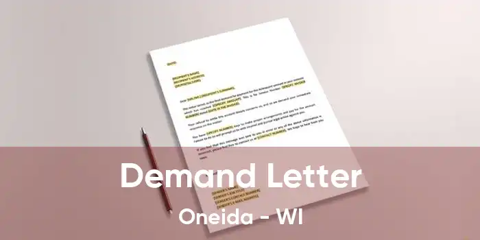  Demand Letter Oneida - WI