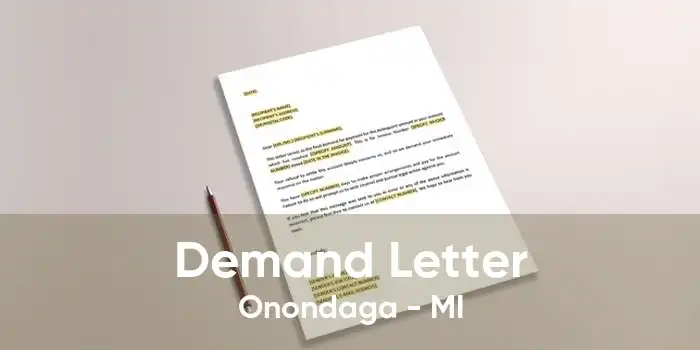 Demand Letter Onondaga - MI