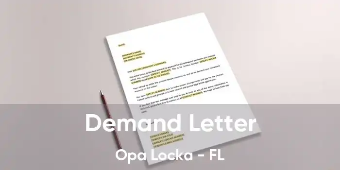 Demand Letter Opa Locka - FL