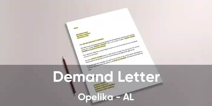 Demand Letter Opelika - AL