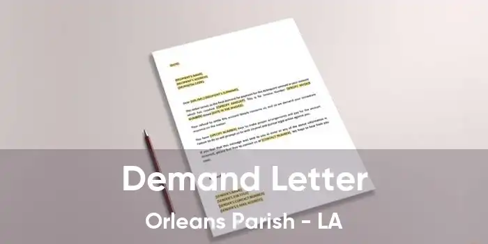  Demand Letter Orleans Parish - LA