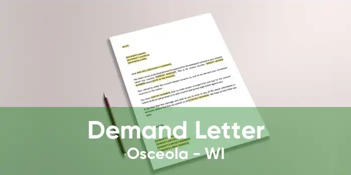 Demand Letter Osceola - WI