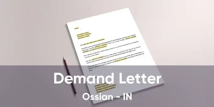 Demand Letter Ossian - IN