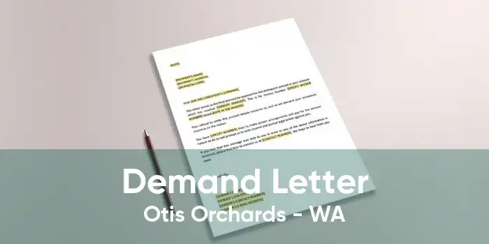 Demand Letter Otis Orchards - WA
