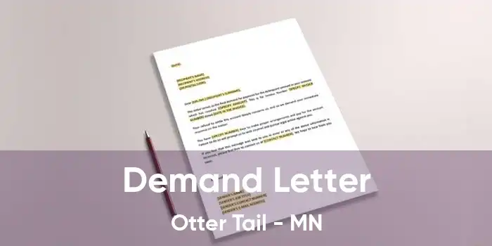 Demand Letter Otter Tail - MN