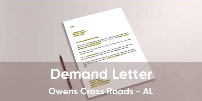 Demand Letter Owens Cross Roads - AL