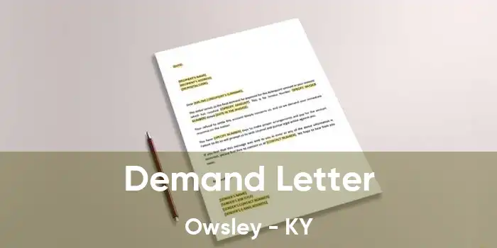 Demand Letter Owsley - KY