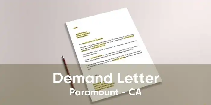Demand Letter Paramount - CA
