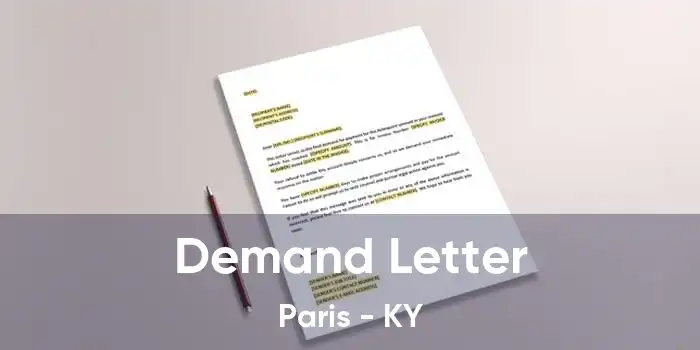 Demand Letter Paris - KY