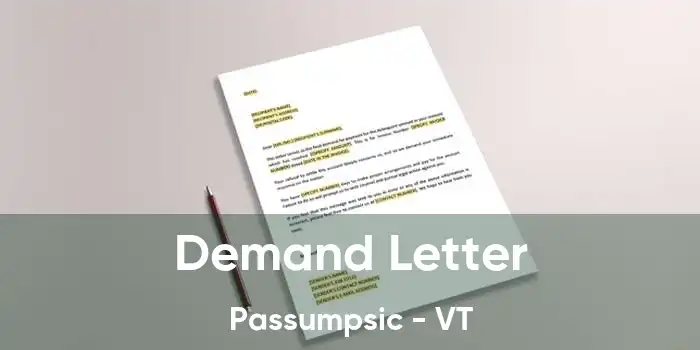  Demand Letter Passumpsic - VT