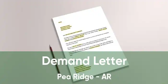 Demand Letter Pea Ridge - AR