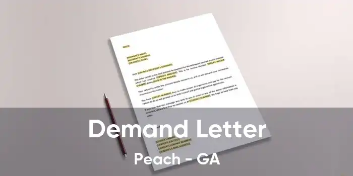  Demand Letter Peach - GA