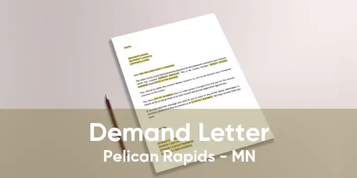 Demand Letter Pelican Rapids - MN