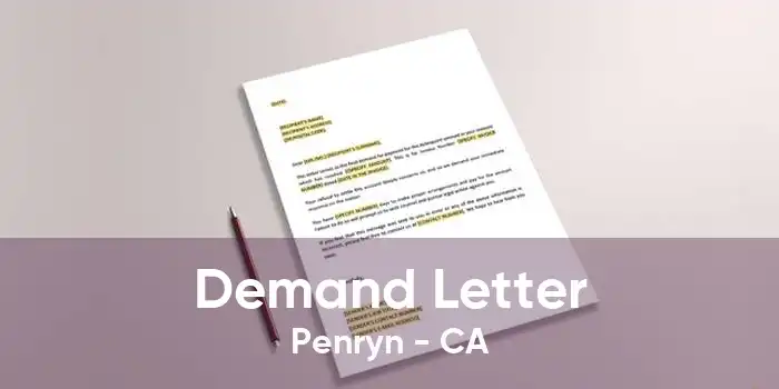 Demand Letter Penryn - CA