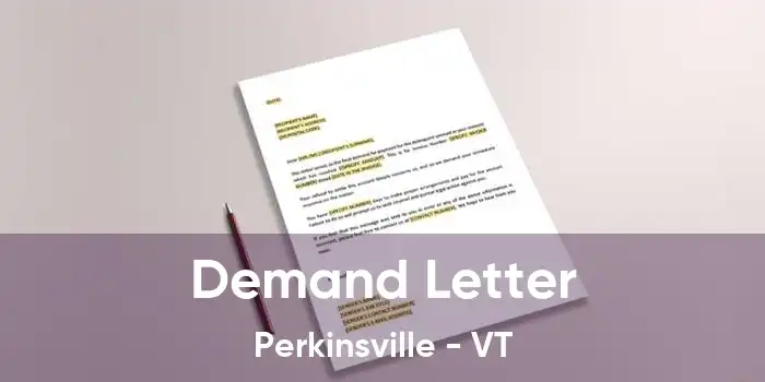 Demand Letter Perkinsville - VT