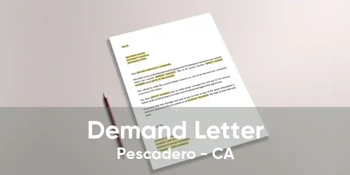 Demand Letter Pescadero - CA