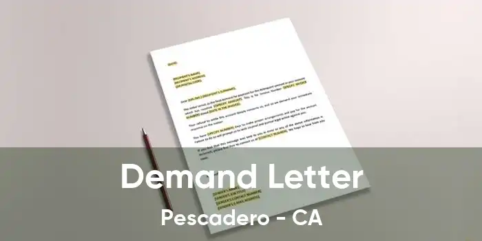 Demand Letter Pescadero - CA