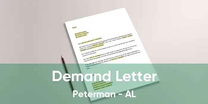 Demand Letter Peterman - AL