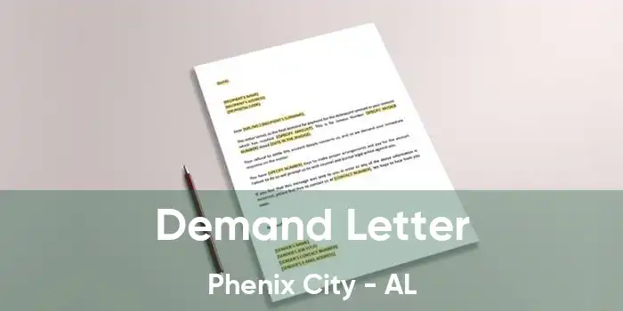  Demand Letter Phenix City - AL