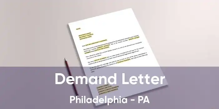 Demand Letter Philadelphia - PA