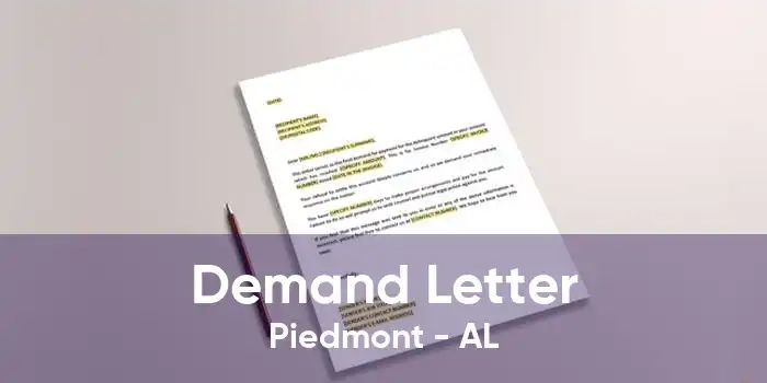 Demand Letter Piedmont - AL
