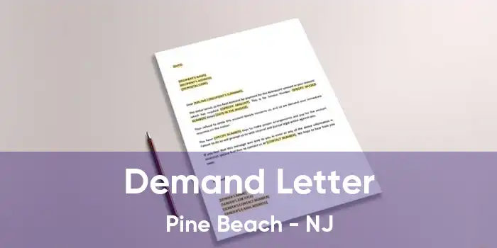 Demand Letter Pine Beach - NJ