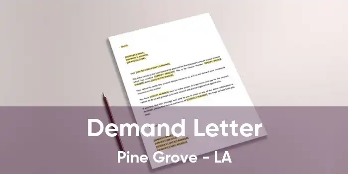 Demand Letter Pine Grove - LA