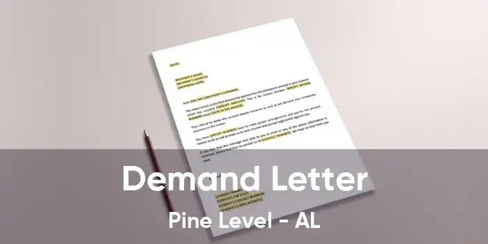  Demand Letter Pine Level - AL
