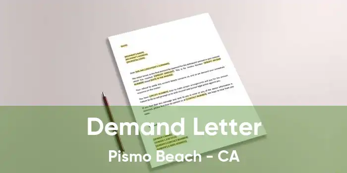 Demand Letter Pismo Beach - CA