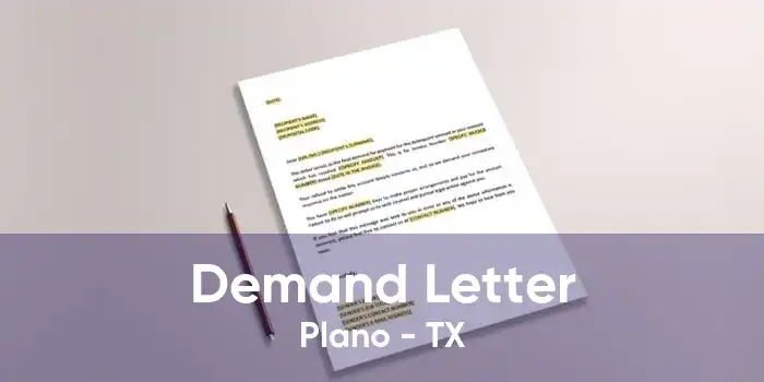 Demand Letter Plano - TX