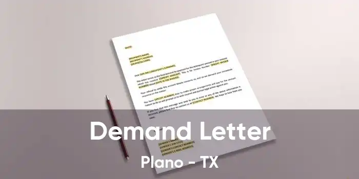 Demand Letter Plano - TX