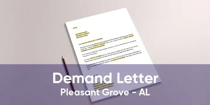 Demand Letter Pleasant Grove - AL
