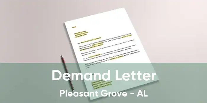 Demand Letter Pleasant Grove - AL