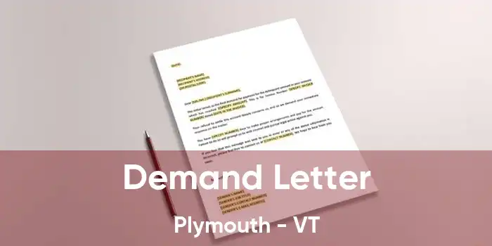 Demand Letter Plymouth - VT