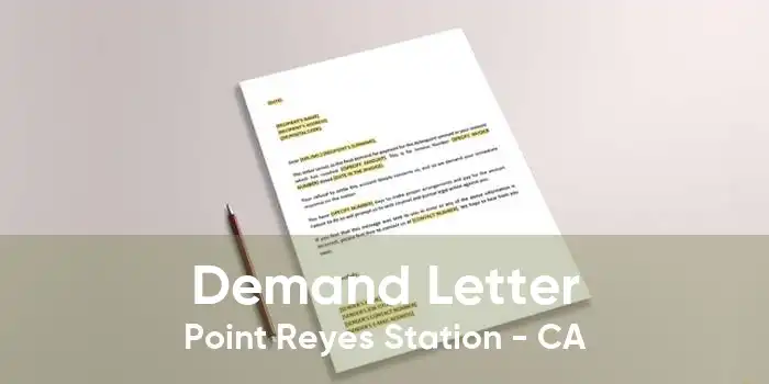 Demand Letter Point Reyes Station - CA