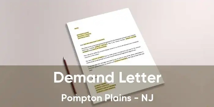 Demand Letter Pompton Plains - NJ