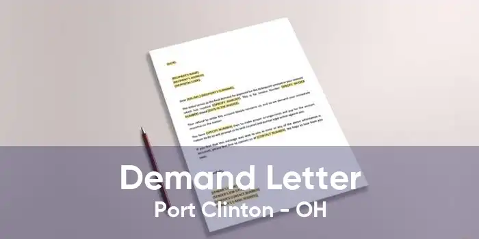 Demand Letter Port Clinton - OH