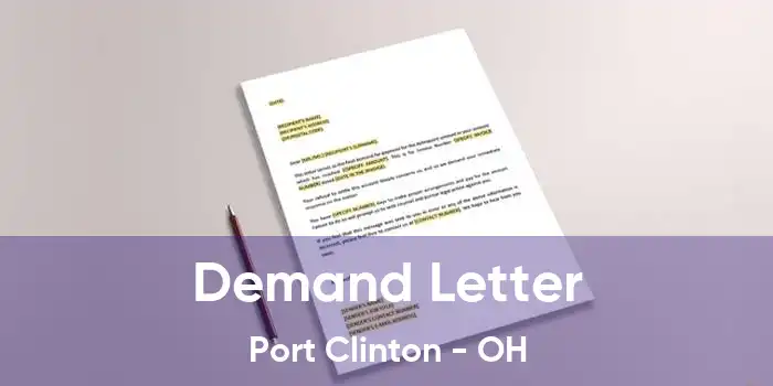 Demand Letter Port Clinton - OH