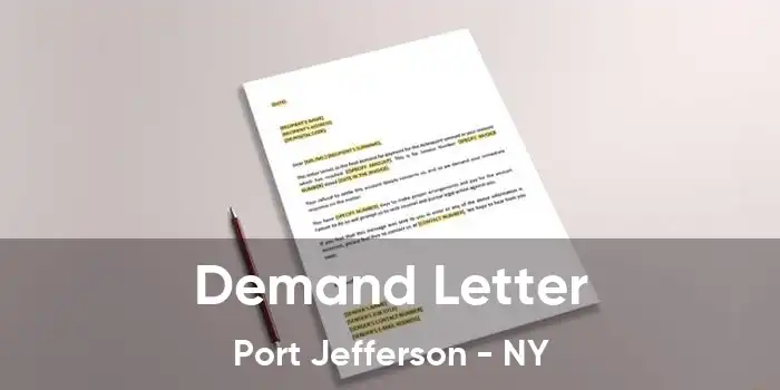 Demand Letter Port Jefferson - NY