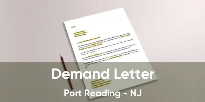 Demand Letter Port Reading - NJ