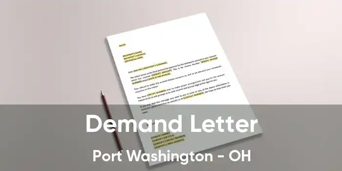 Demand Letter Port Washington - OH