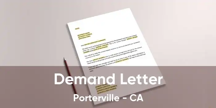 Demand Letter Porterville - CA