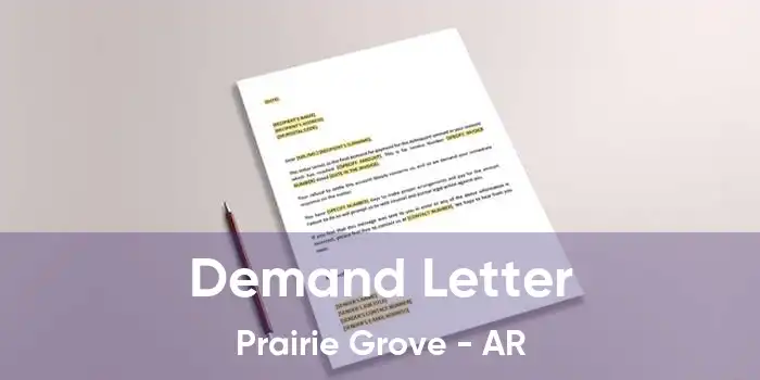 Demand Letter Prairie Grove - AR