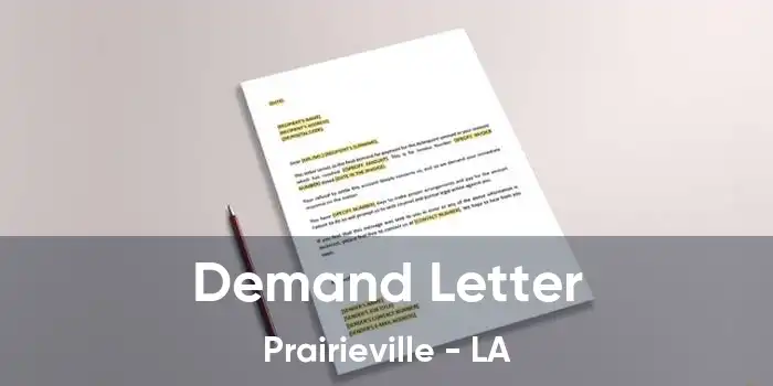  Demand Letter Prairieville - LA
