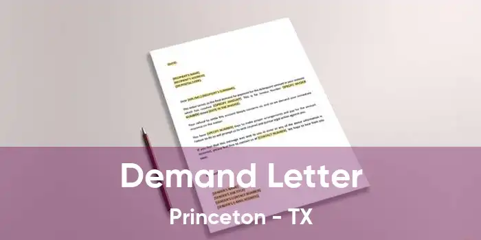 Demand Letter Princeton - TX